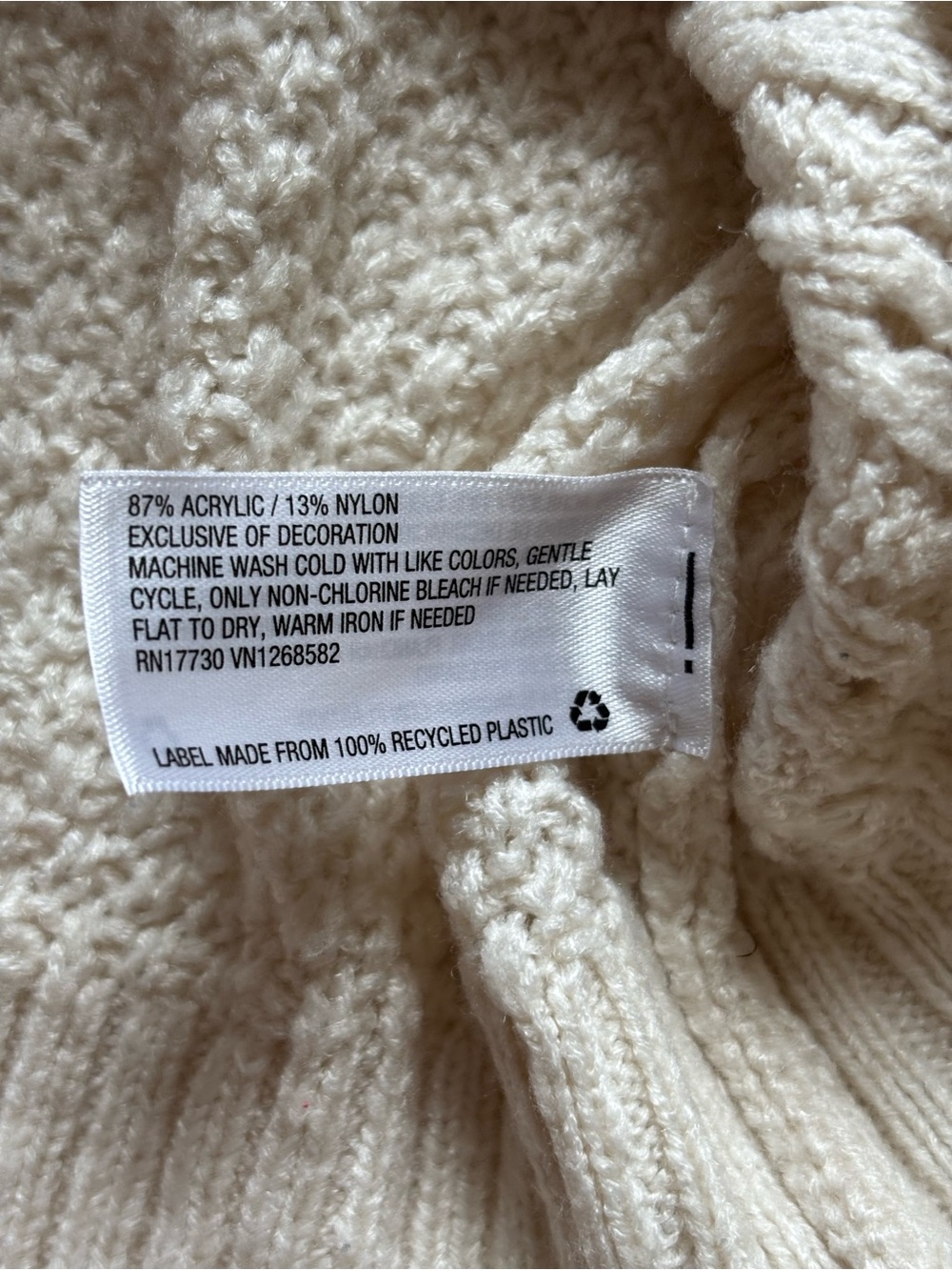 Wild Fable women’s cream embroidered cottagecore sweater - size XL - Picture 4 of 6